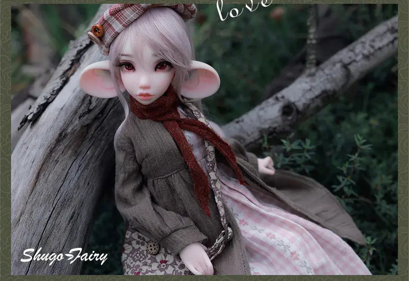 1/4 Shuga Fairy Yudit BJD Doll - Autumn Style with Big Ears & Eyes - Full Set curiosity.collections