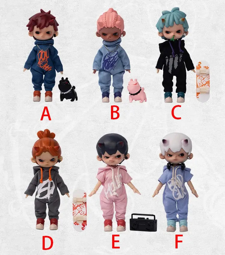 Penny Box Obtisu11 Cool Doll Blind Box | Street Series OB11 1/12 BJD Unicorn Dolls | Surprise Toys & Action Figures Mystery Box curiosity.collections