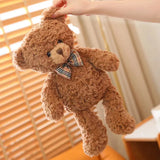 Big Size Bow Tie Teddy Bear Plush Toy | Soft Cartoon Stuffed Animal | Claire Bears Doll | Kids' Gifts for Girls curiosity.collections