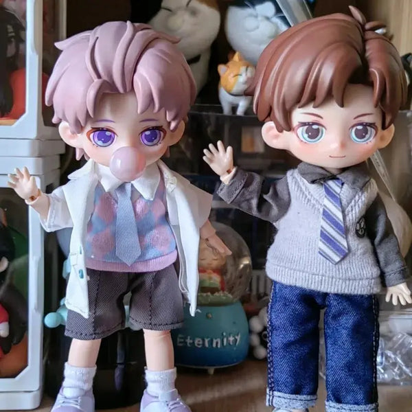 Peetsoon Male Classmate Series Blind Box | 1/12 BJD Obtisu1 Dolls | Kawaii Cute Action Anime Figure | Collection Dolls Toy curiosity.collections