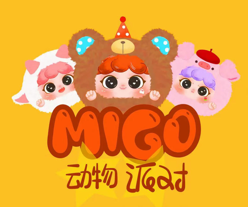 Genuine Migo Animal Party Series Blind Box | Cute Mystery Box | Collectible Model Ornaments | Surprise Gift for Children curiosity.collections