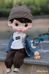 ShugaFairy 1/6 Sibyl BJD Doll – Cute Pout Face, Angry Expression, Teenage Jeans Style Ball Jointed Doll curiosity.collections