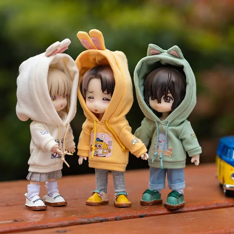 Suki OB11 Rabbit Ear Hooded Sweater – Cartoon Clothes for Penny, GSC, Nendoroids, Molly, Obitsu11, 1/12 BJD Doll curiosity.collections