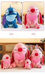 Disney Kawaii Lilo and Stitch Plush Toy | Pink Cherry Blossom Anime Stuffed Plushie, Soft Gift for Kids curiosity.collections