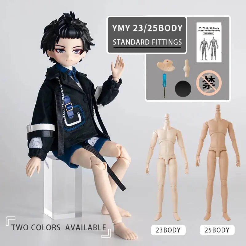 New YMY23/25 Male Body Joint Doll DIY | 22cm/23.5cm Body for Blyth, GSC Head, 0B22, 0B23, 0B24 BJD Doll Accessories curiosity.collections