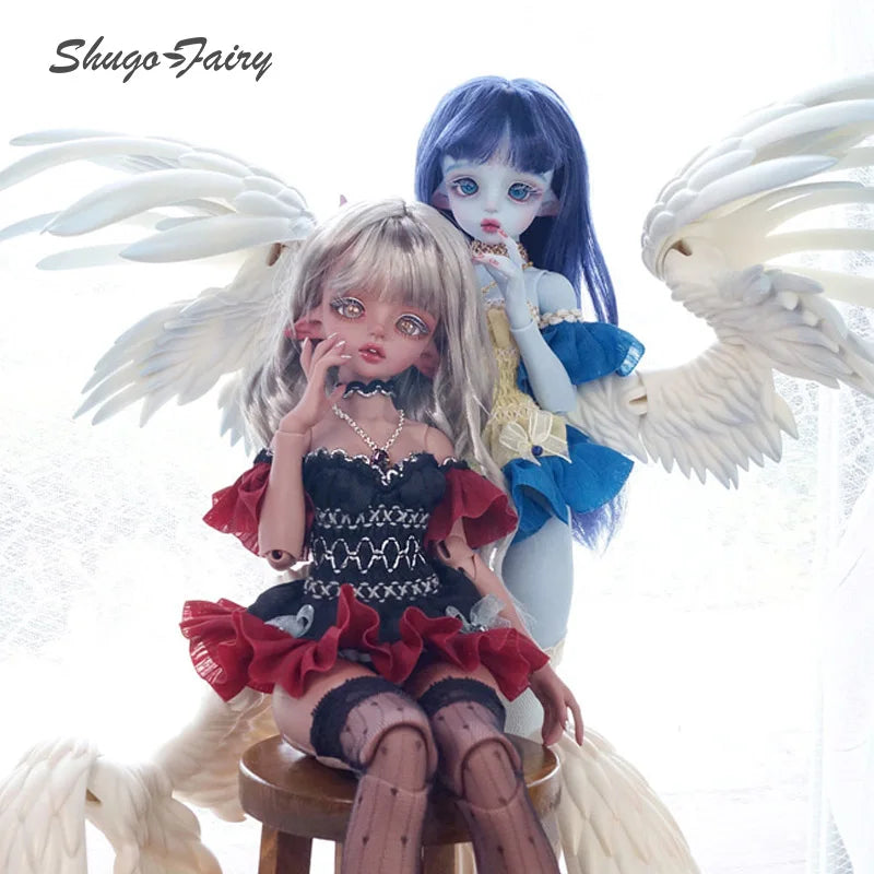 BJD Doll 1/4 Pegasus Series Ardour Style | Big Eyes, Movable Resin Toy with Colorful Wings, Angel Face Doll curiosity.collections