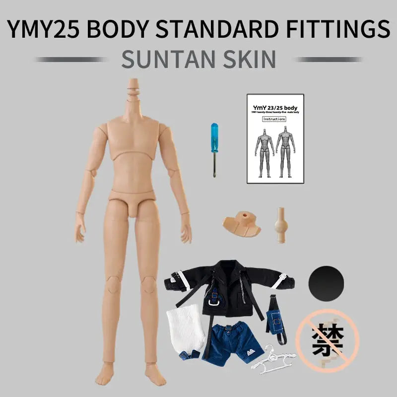 New YMY23/25 Male Body Joint Doll DIY | 22cm/23.5cm Body for Blyth, GSC Head, 0B22, 0B23, 0B24 BJD Doll Accessories curiosity.collections