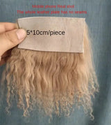 Wholesale Sheepskin Wool Mongolia Fur Fabric | Curly Hair for Toys & Dolls | Hair Extensions & Wigs for BJD, SD, Blyth Dolls curiosity.collections