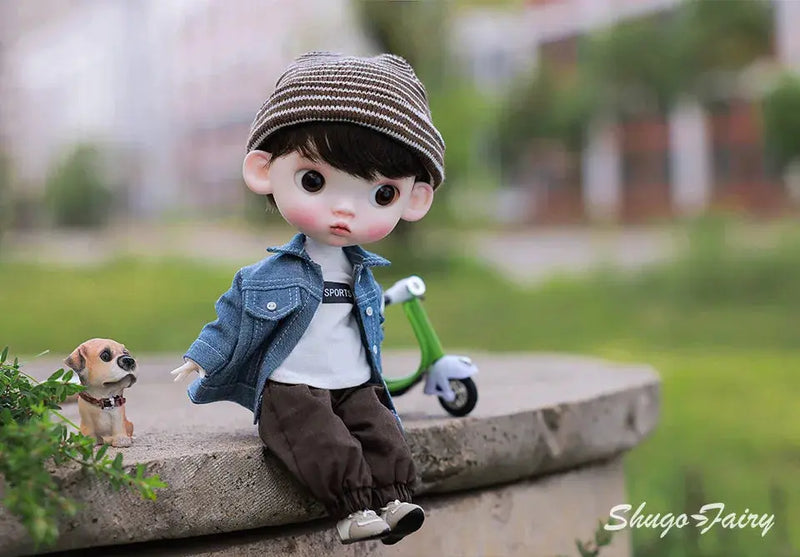 ShugaFairy 1/6 Sibyl BJD Doll – Cute Pout Face, Angry Expression, Teenage Jeans Style Ball Jointed Doll curiosity.collections