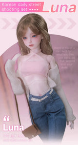 1/4 Luna BJD Doll - Korean Girl Group Model with Movable Joints & Professional Faceup curiosity.collections