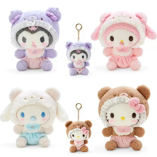 20CM Sanrio Plush Toy Keychain | Kuromi, Hello Kitty, My Melody, Cinnamoroll | Kawaii Stuffed Doll Pendant curiosity.collections