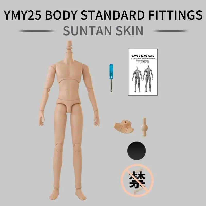 New YMY23/25 Male Body Joint Doll DIY | 22cm/23.5cm Body for Blyth, GSC Head, 0B22, 0B23, 0B24 BJD Doll Accessories curiosity.collections