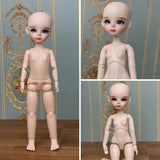 New Cute 30cm Doll Head 1/6 BJD Doll DIY Practice Makeup Whole Doll | Toy Gift for Children and Girls | Open Head Can Change Eyes curiosity.collections