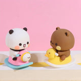 Bubu Dudu Panda Bear Figure - Cute Kawaii Collectible Toy for Home Decor