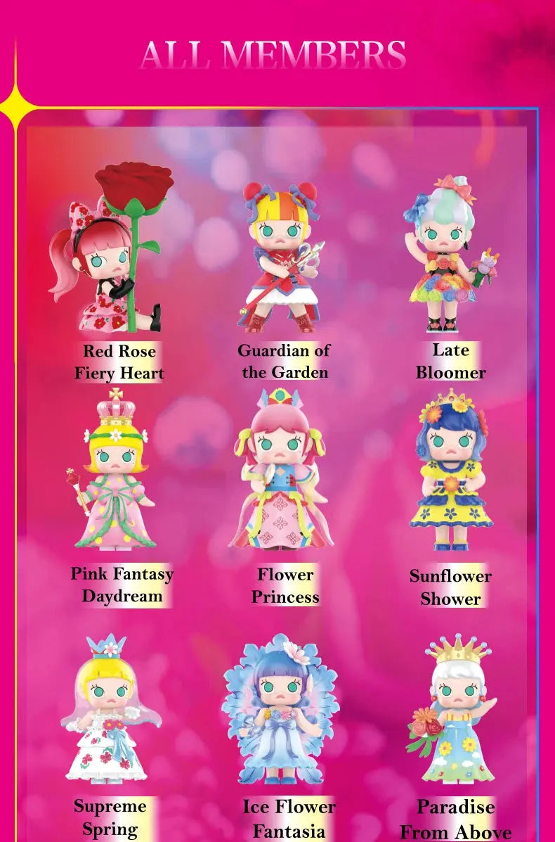 POP MART Molly Mika Ninagawa Flower Dreaming Series Blind Box | Mystery Box | Cute Anime Action Figure Doll | Boy & Girl Gifts curiosity.collections