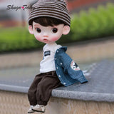 ShugaFairy 1/6 Sibyl BJD Doll – Cute Pout Face, Angry Expression, Teenage Jeans Style Ball Jointed Doll curiosity.collections