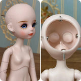 New Cute 30cm Doll Head 1/6 BJD Doll DIY Practice Makeup Whole Doll | Toy Gift for Children and Girls | Open Head Can Change Eyes curiosity.collections