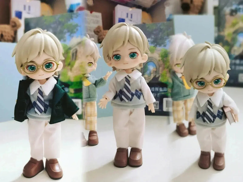 Peetsoon Male Classmate Series Blind Box | 1/12 BJD Obtisu1 Dolls | Kawaii Cute Action Anime Figure | Collection Dolls Toy curiosity.collections