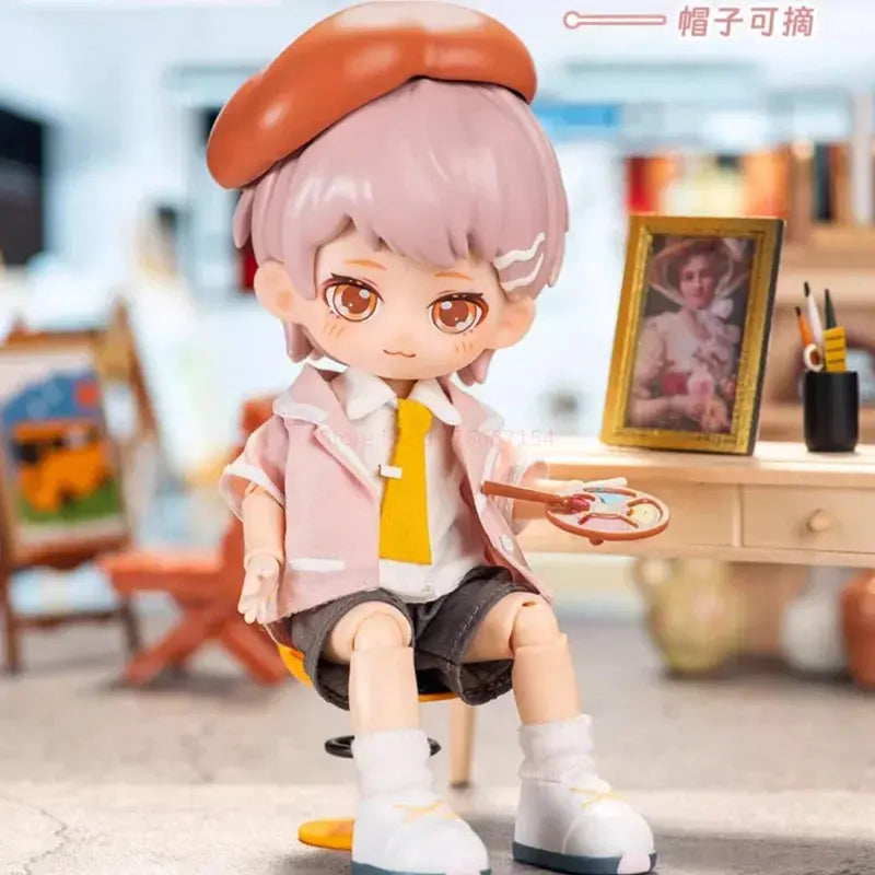 Peetsoon Male Classmate Series Blind Box | 1/12 BJD Obtisu1 Dolls | Kawaii Cute Action Anime Figure | Collection Dolls Toy curiosity.collections