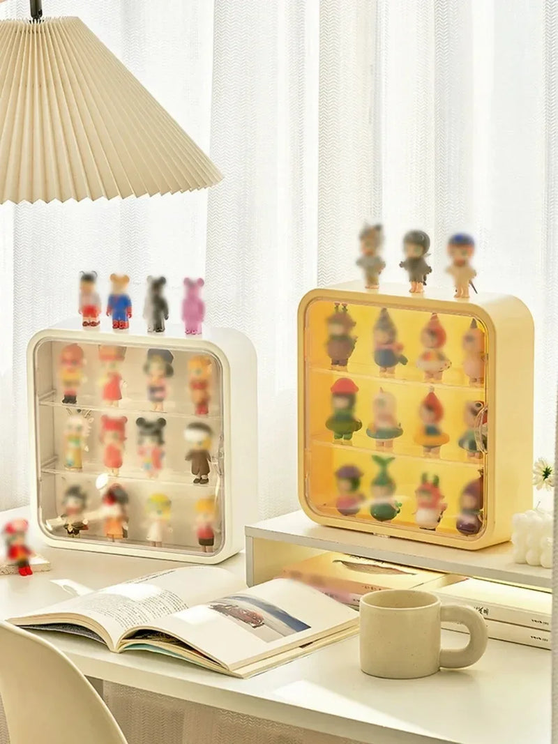 Wall Mounted Blind Box Storage Box | Dust Proof Magnetic Suction Figurine Display Stand | Toy Organizer curiosity.collections