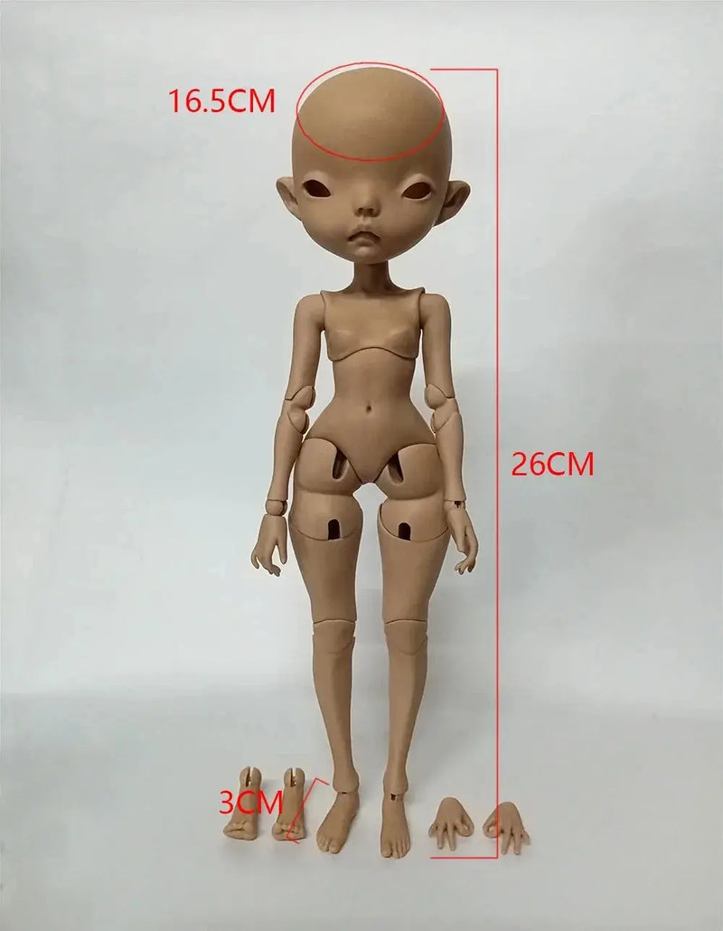 New Girl BJD Doll 1/6 Nana - Premium Resin Humanoid Toy Model for DIY Makeup curiosity.collections