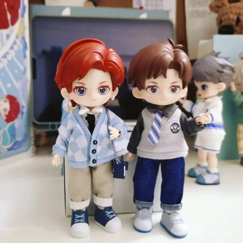 Peetsoon Male Classmate Series Blind Box | 1/12 BJD Obtisu1 Dolls | Kawaii Cute Action Anime Figure | Collection Dolls Toy curiosity.collections