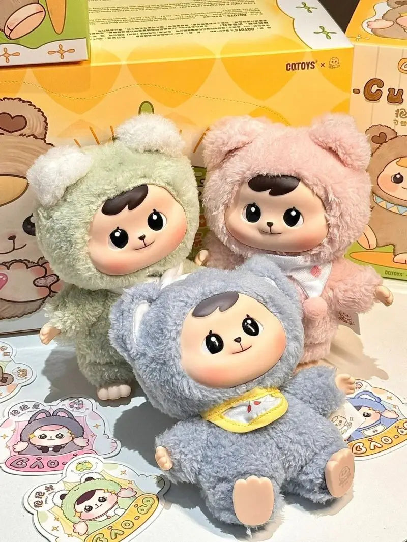 Bao-Ao Cuddle Series Vinyl Blind Box | Adorable Plush Toys in Animal Outfits, Surprise Collectibles for Kids and Desk Deco curiosity.collections