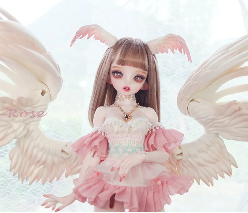 BJD Doll 1/4 Pegasus Series Ardour Style | Big Eyes, Movable Resin Toy with Colorful Wings, Angel Face Doll curiosity.collections