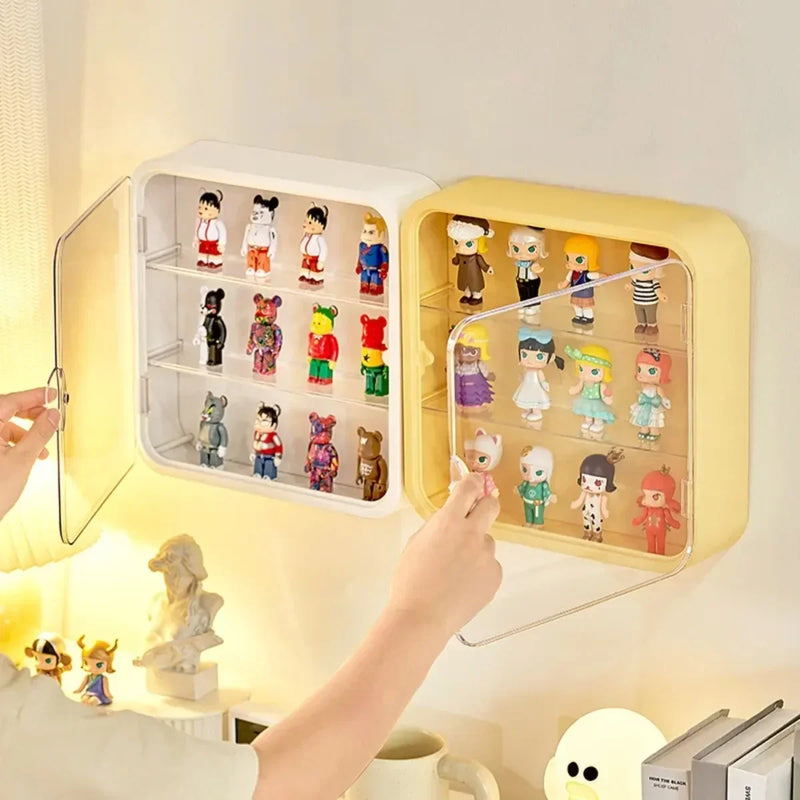 Wall Mounted Blind Box Storage Box | Dust Proof Magnetic Suction Figurine Display Stand | Toy Organizer curiosity.collections