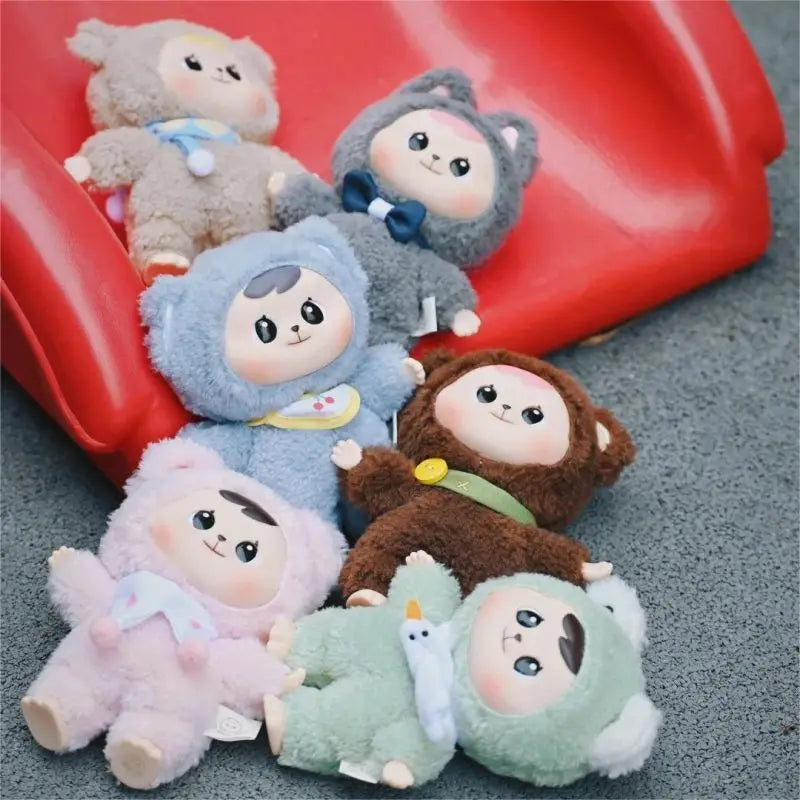 Bao-Ao Cuddle Series Vinyl Blind Box | Adorable Plush Toys in Animal Outfits, Surprise Collectibles for Kids and Desk Deco curiosity.collections