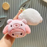 Sanrio Cinnamoroll Plush Wallet Keychain | Melody Kuromi Plushies | Coin Purse | Earphone Organizer | Bag Pendant | Key Ring | Girls Gifts curiosity.collections