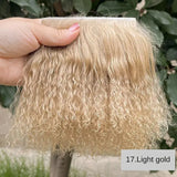 Wholesale Sheepskin Wool Mongolia Fur Fabric | Curly Hair for Toys & Dolls | Hair Extensions & Wigs for BJD, SD, Blyth Dolls curiosity.collections