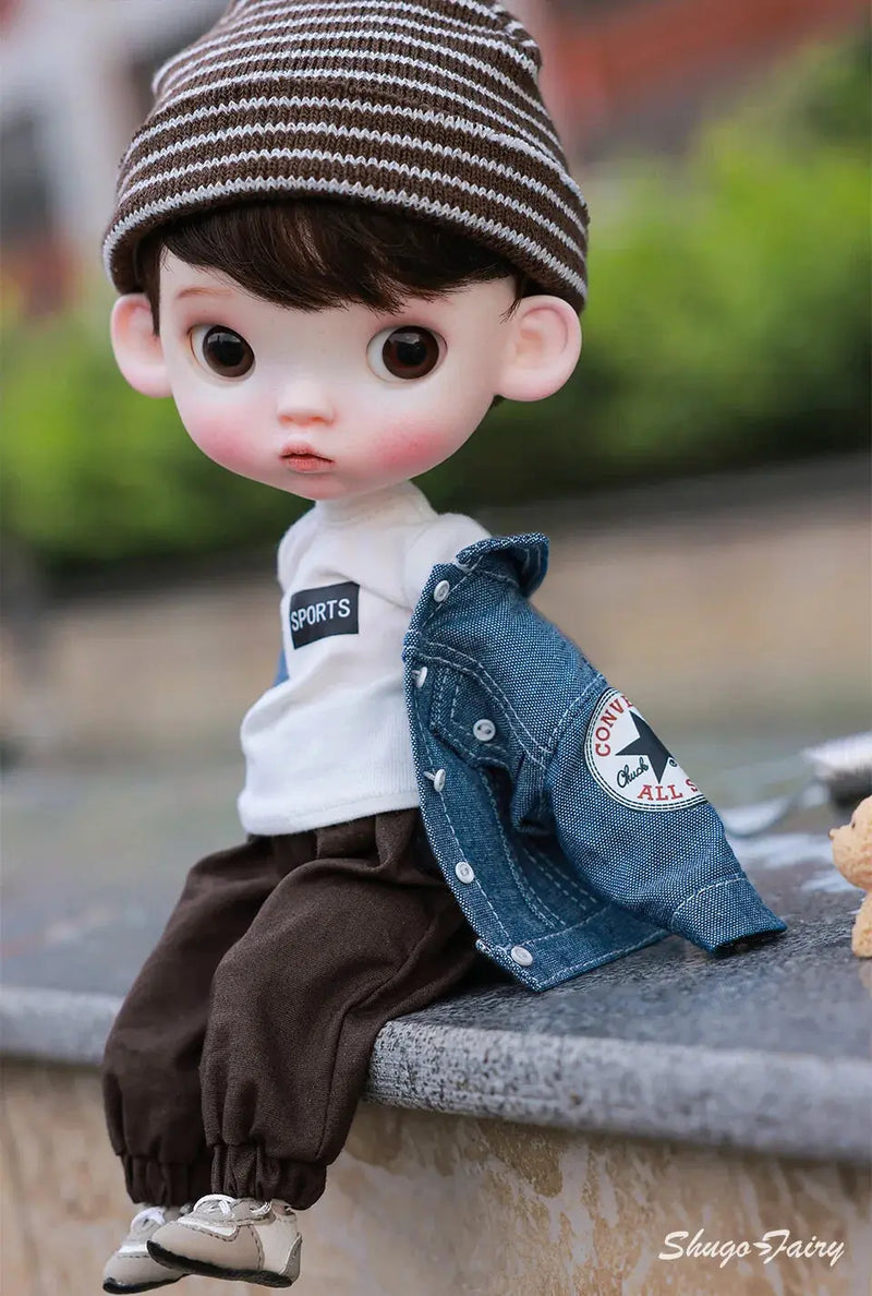 ShugaFairy 1/6 Sibyl BJD Doll – Cute Pout Face, Angry Expression, Teenage Jeans Style Ball Jointed Doll curiosity.collections