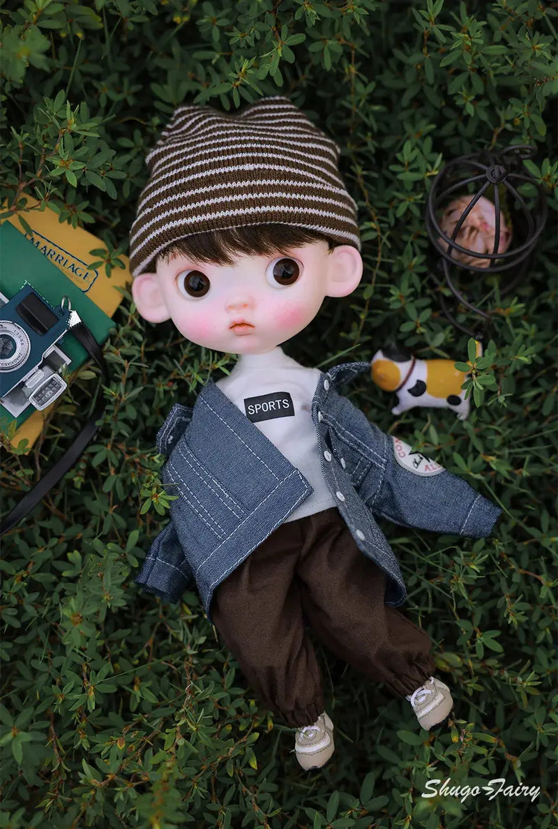 ShugaFairy 1/6 Sibyl BJD Doll – Cute Pout Face, Angry Expression, Teenage Jeans Style Ball Jointed Doll curiosity.collections