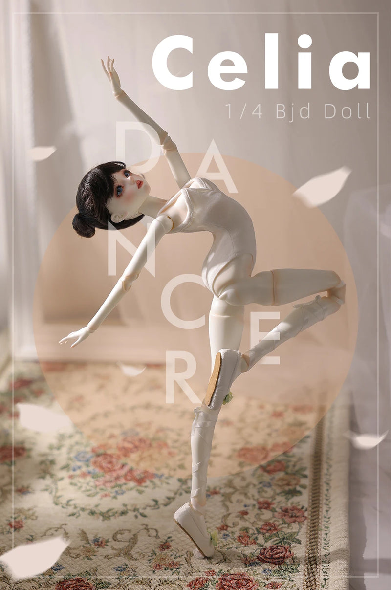 Celia BJD Doll 1/4 Graceful Ballerina Fullset | Resin Gift Doll for Children, Blythe, and Reborn Doll Fans curiosity.collections