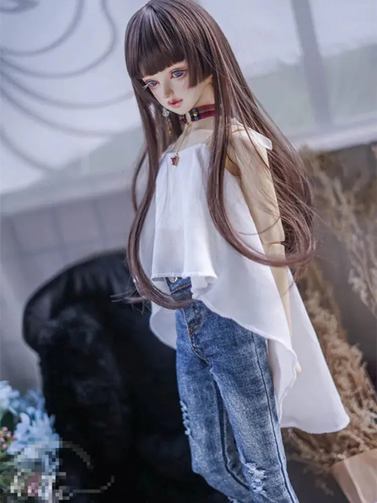 Cool Chiffon Top for BJD Dolls - 1/4 MSD & 1/3 SD16 Customized Clothing | Stylish Doll Fashion curiosity.collections