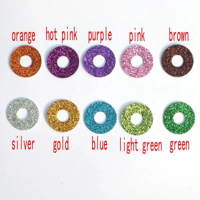 20pcs Tiny Round Plastic Toy Eyes - 9-24mm Assorted Colors, Crystal & Glitte - curiosity.collections